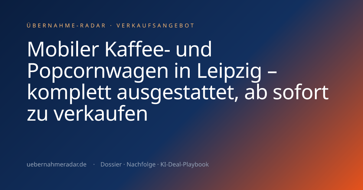 Mobiler Kaffee- und Popcornwagen in Leipzig – komplett ausgestattet, ab ...